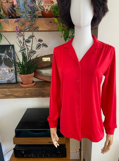 Vintage 1970s Red Perma-Prest Shirt