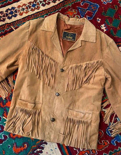 Vintage 1970s Fringed Suede Jacket