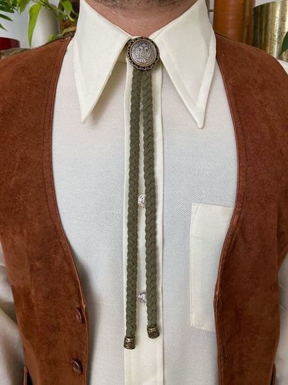 Vintage Maria Theresa Thaler Alpine Western Bolo Tie