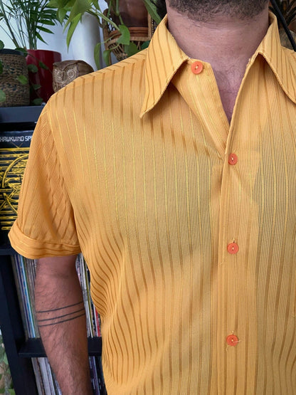 Vintage 1970s Golden Yellow Shirt