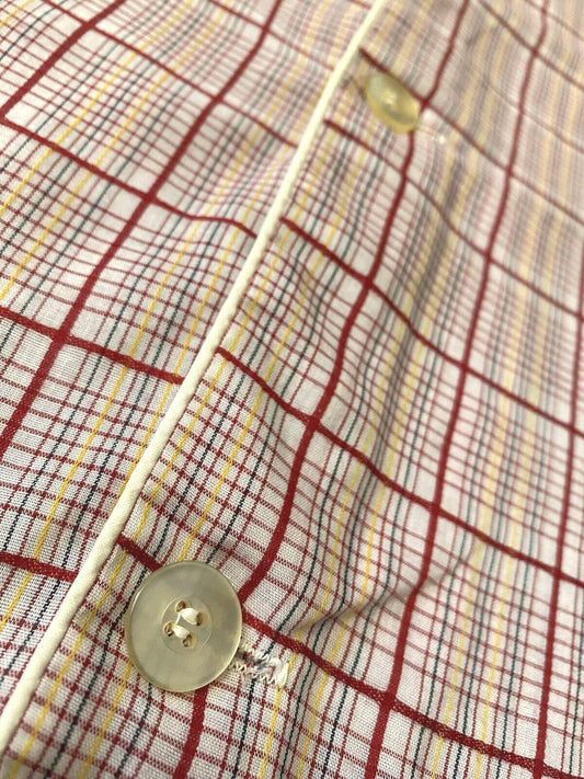 Vintage 1960s Red Pajama Shirt