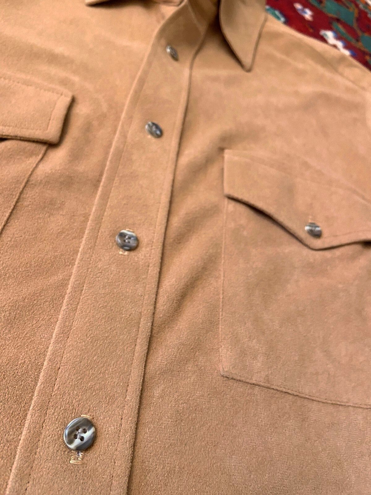Vintage 1970s Beige Moleskin Shirt