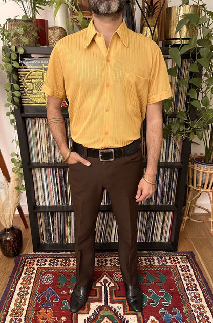 Vintage 1970s Golden Yellow Shirt
