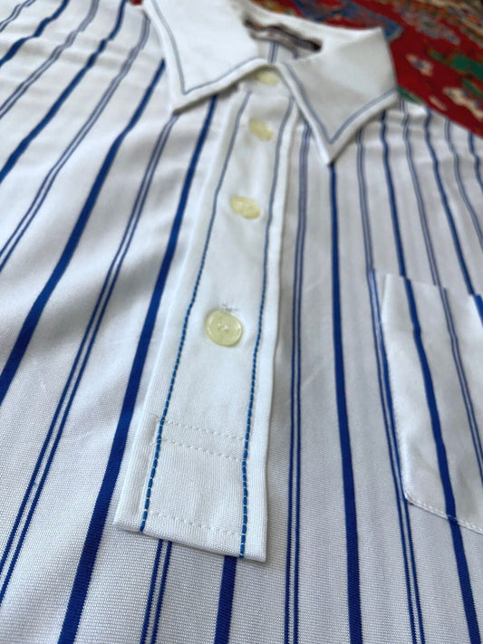 Vintage Japanese 1970s Jersey Polo Top