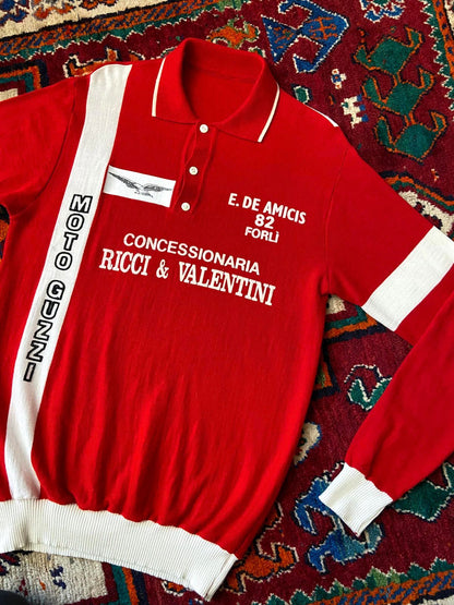 Vintage 1980s Red Motorsports Sweatshirt