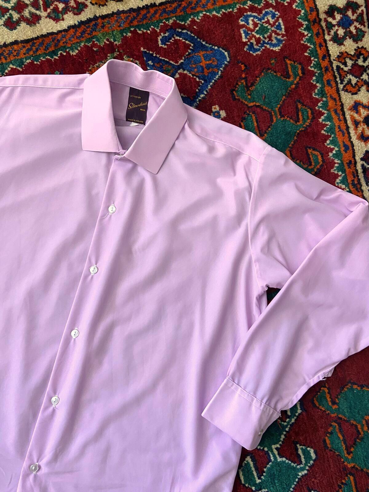 Vintage 1970s Pink Lilac Nylon Shirt