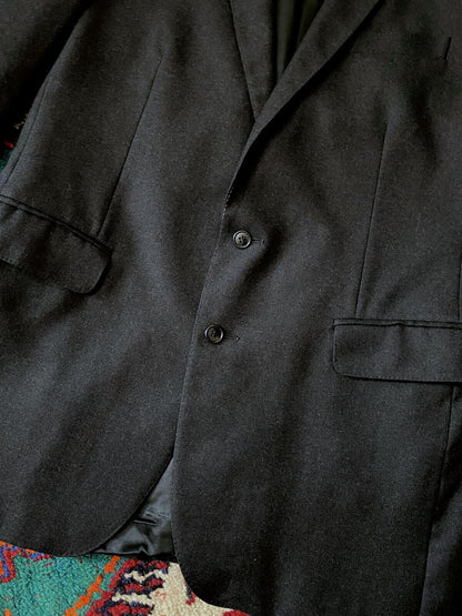 Vintage 1970s Black Burton Blazer Jacket