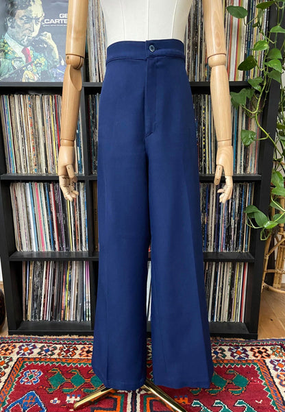 Vintage 1970s Navy Wide Leg Levis Trousers W36