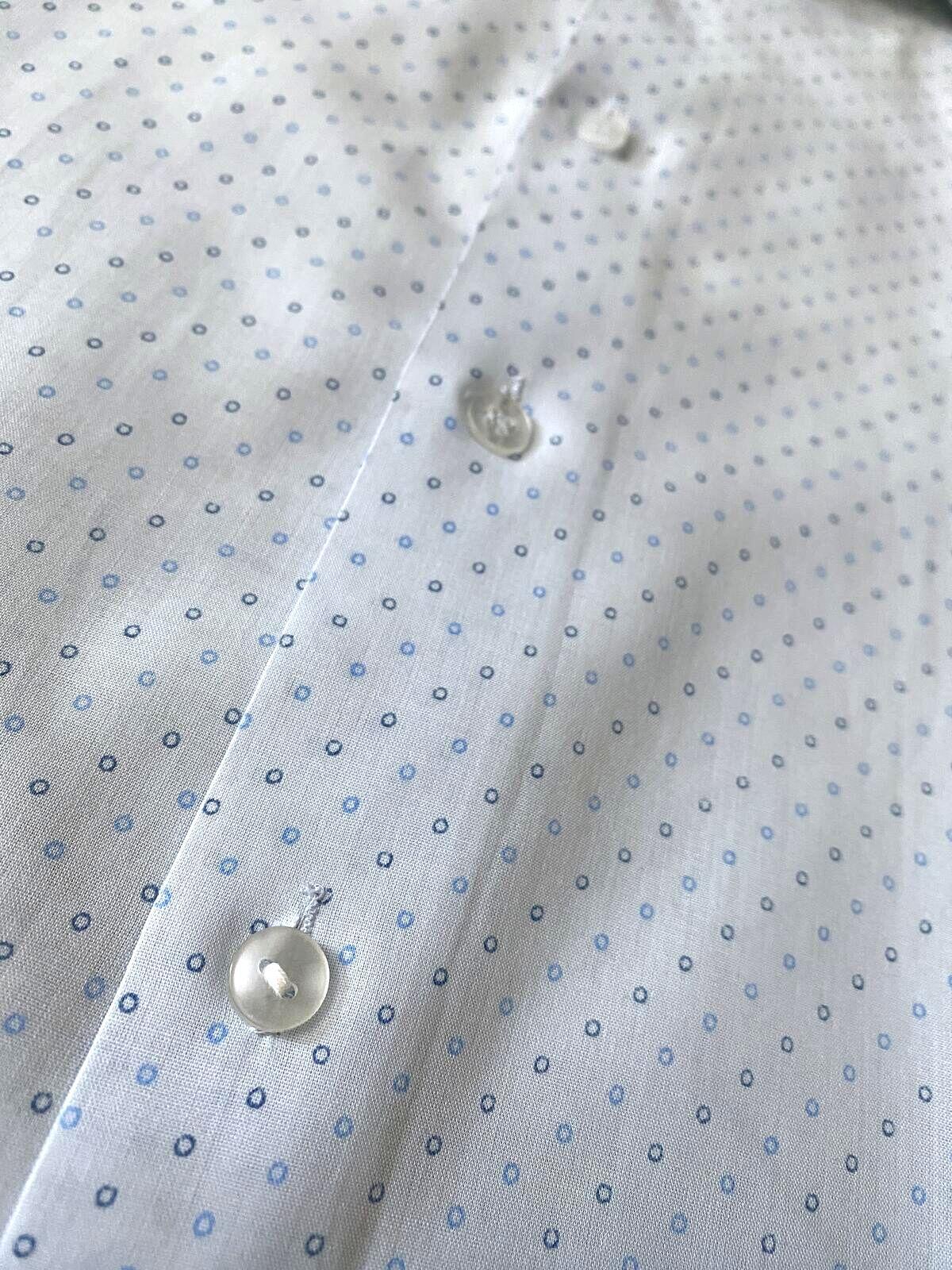 Vintage 1970s Pale Blue Dagger Collar Shirt
