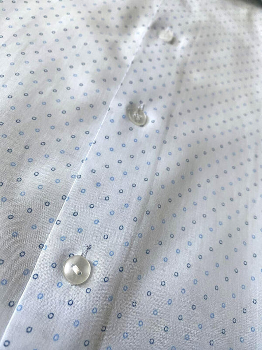 Vintage 1970s Pale Blue Dagger Collar Shirt