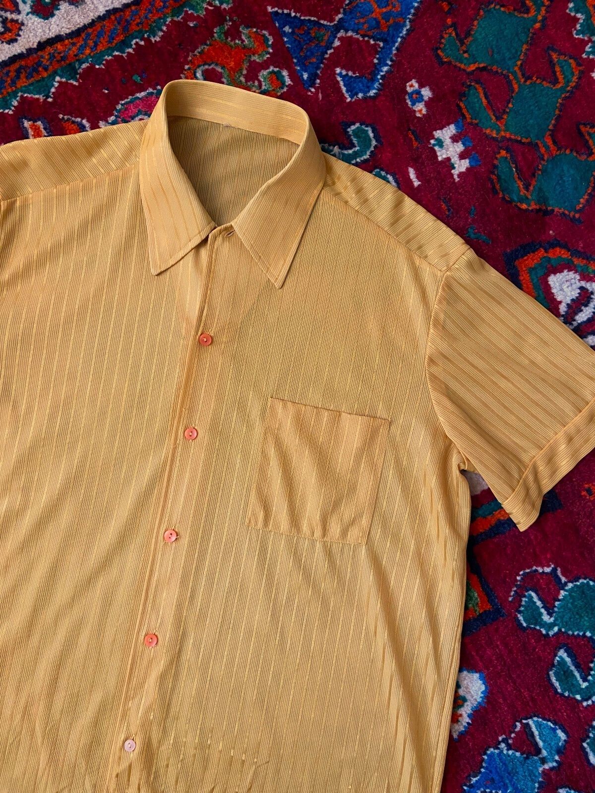 Vintage 1970s Golden Yellow Shirt