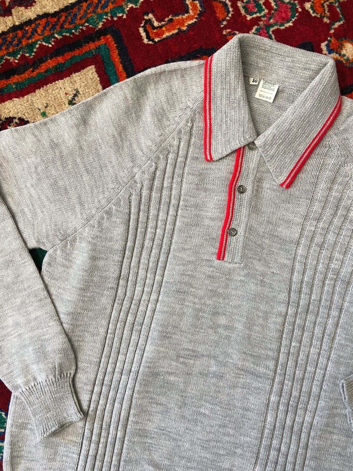 Vintage 1970s Italian Collared Jumper