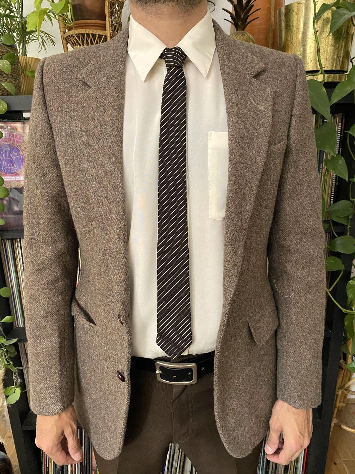 Vintage 1970s C&A Striped Skinny Tie