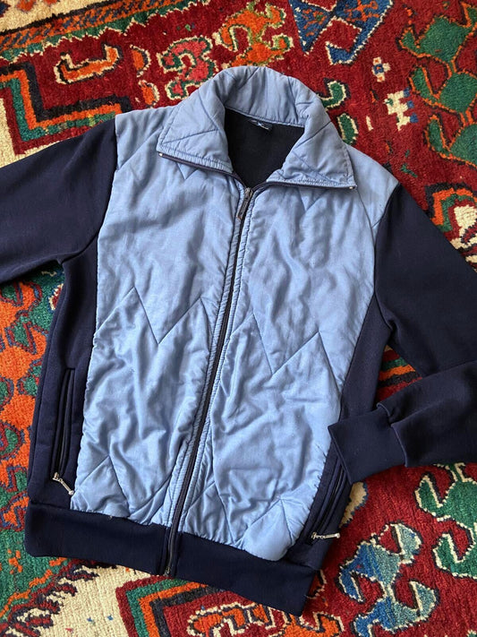 Vintage 1980s Blue & Navy Sports Jacket