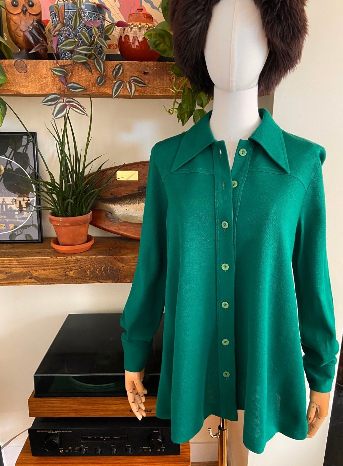 Vintage 1970s Emerald Green Leisure Jacket