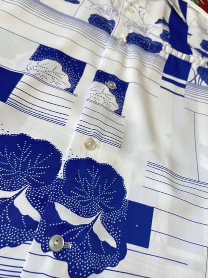 Vintage 1970s Hawaiian Dagger Collar Shirt