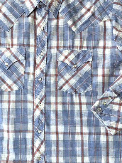 Vintage Light Blue Miller Western Shirt