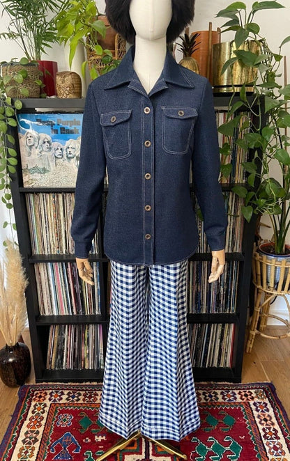 Vintage 1970s Denim Look Leisure Jacket