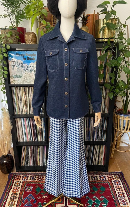 Vintage 1970s Denim Look Leisure Jacket