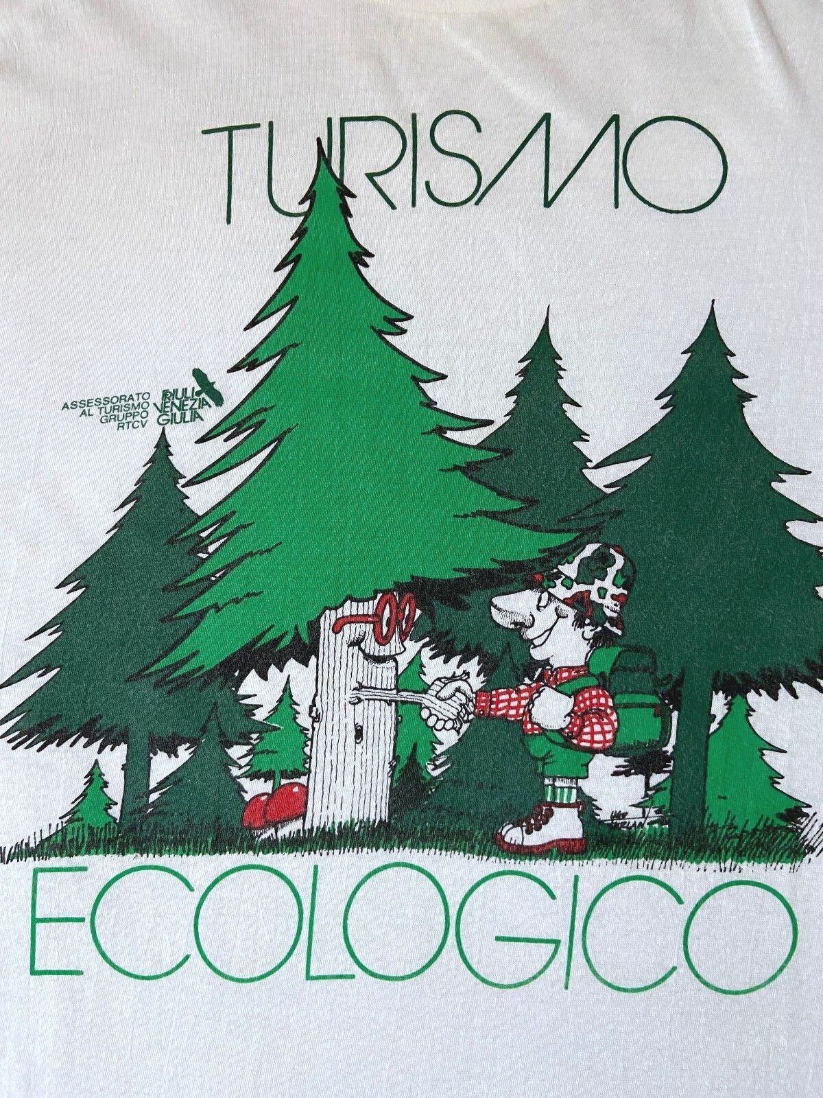 Vintage 1980s Italian Turismo Ecologico T-Shirt