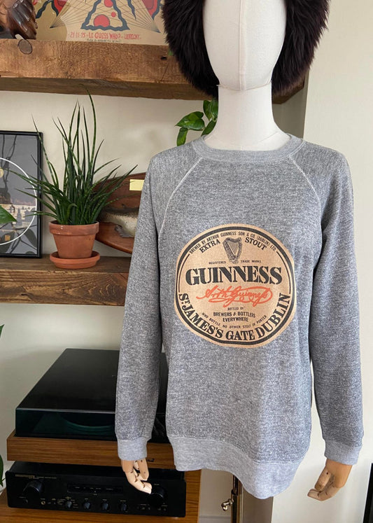 Vintage 90s Grey Marl Guinness Sweatshirt